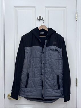 Sullen Clothing "Storm" jacket in black and grey.